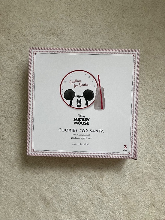 Pottery Barn Kids Other - Pottery Barn Kids Mickey Mouse Cookies for Santa Set